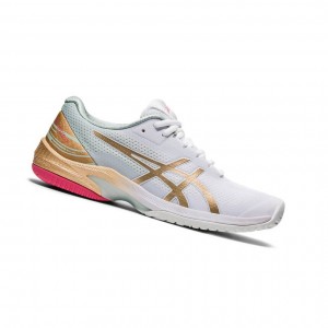White Women's Asics COURT SPEED FF Tennis Shoes | 403-SHDUMY