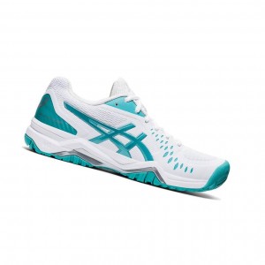 White Women's Asics GEL-CHALLENGER 12 Tennis Shoes | 694-CZOXQR