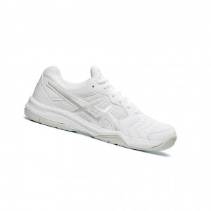 White Women's Asics GEL-DEDICATE 6 Running Shoes | 063-NIQSFU