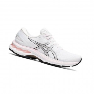 White Women's Asics GEL-KAYANO 27 Running Shoes | 873-RZHKGQ