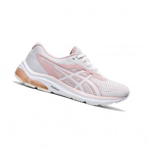 White Women's Asics GEL-PULSE 12 Running Shoes | 506-FDQBGL