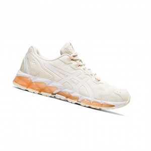 White Women's Asics GEL-QUANTUM 360 6 Sneakers | 745-JAGCWH
