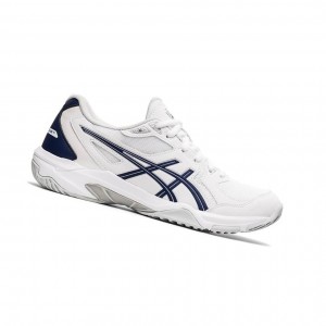White Women's Asics GEL-ROCKET 10 Volleyball Shoes | 597-WIVJSL