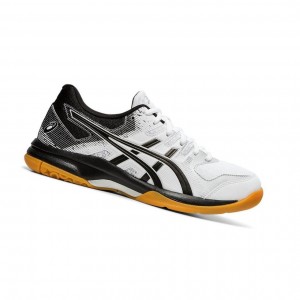 White Women's Asics GEL-ROCKET 9 Volleyball Shoes | 530-ETRIHF