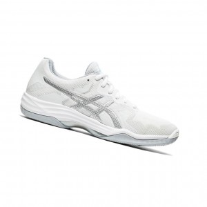 White Women's Asics GEL-TACTIC 2 Volleyball Shoes | 582-KEGIBN
