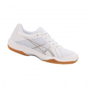 White Women's Asics GEL-TACTIC 2 Volleyball Shoes | 240-TCEAMF