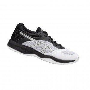 White Women's Asics NETBURNER BALLISTIC FF Volleyball Shoes | 719-WMPSUB
