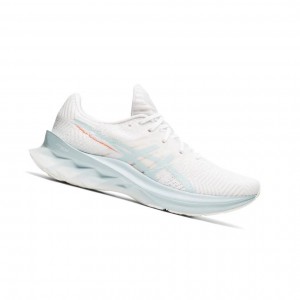 White Women's Asics NOVABLAST Running Shoes | 102-BSMFCK