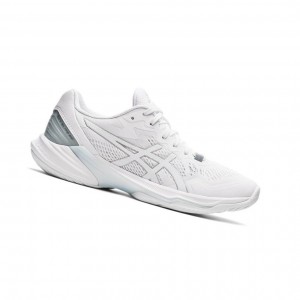 White Women's Asics SKY ELITE FF 2 Volleyball Shoes | 723-RAGWDQ