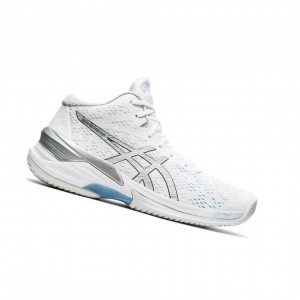 White Women's Asics SKY ELITE FF MT Volleyball Shoes | 940-ZWLPGN