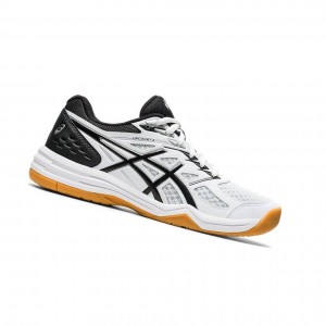 White Women's Asics UPCOURT 4 Volleyball Shoes | 236-MQAHDL