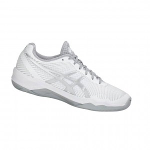 White Women's Asics VOLLEY ELITE FF Volleyball Shoes | 306-BACZSQ