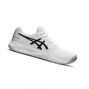 White / Black Men's Asics GEL-CHALLENGER 13 Tennis Shoes | 578-VAQEZU