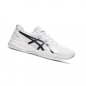 White / Black Men's Asics GEL-GAME 8 Tennis Shoes | 245-ZQDBIA