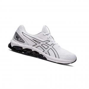 White / Black Men's Asics GEL-QUANTUM 180 VII Sneakers | 803-PMCYRD