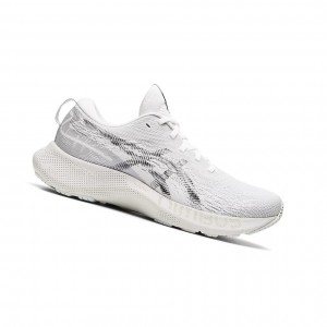 White / Black Women's Asics GEL-NIMBUS LITE 3 Running Shoes | 875-OFGPVZ