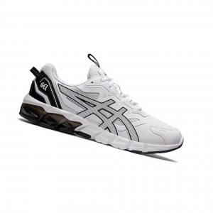 White / Black Women's Asics GEL-QUANTUM 90 Sneakers | 710-GEMZFX
