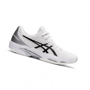 White / Black Women's Asics SOLUTION SPEED FF 2 Tennis Shoes | 054-AQRMPN
