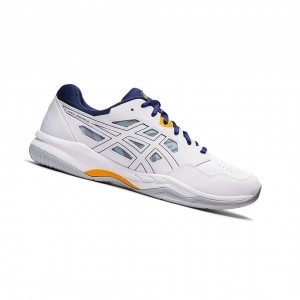 White / Deep Ocean Men's Asics GEL-RENMA Tennis Shoes | 045-VQBMWA