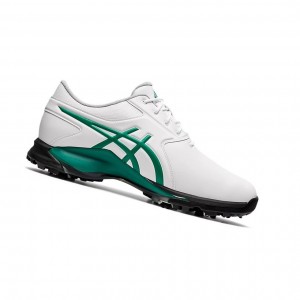 White / Forest Green Men's Asics GEL-ACE PRO M Golf Shoes | 876-LDIWKF