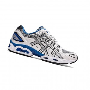 White / Lake Drive Men's Asics GEL-NIMBUS 9 Sneakers | 953-TRBFEZ
