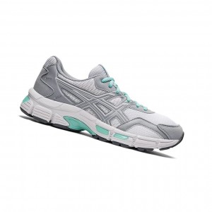 White / Piedmont Grey Women's Asics GEL-JOG MC Sneakers | 107-LHTMRS