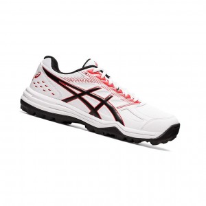 White / Red Men's Asics GEL-LETHAL FIELD Sneakers | 302-QXHWMF