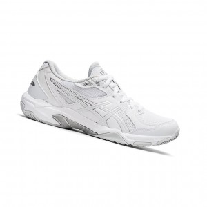 White / White Women's Asics GEL-ROCKET 10 Volleyball Shoes | 281-SWOZDC