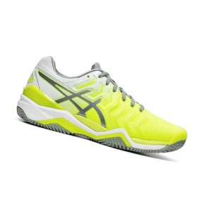 Yellow Women's Asics GEL-RESOLUTION 7 Tennis Shoes | 062-XHLTOY
